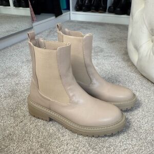 Billini Beige Combat Women’s Boots 8